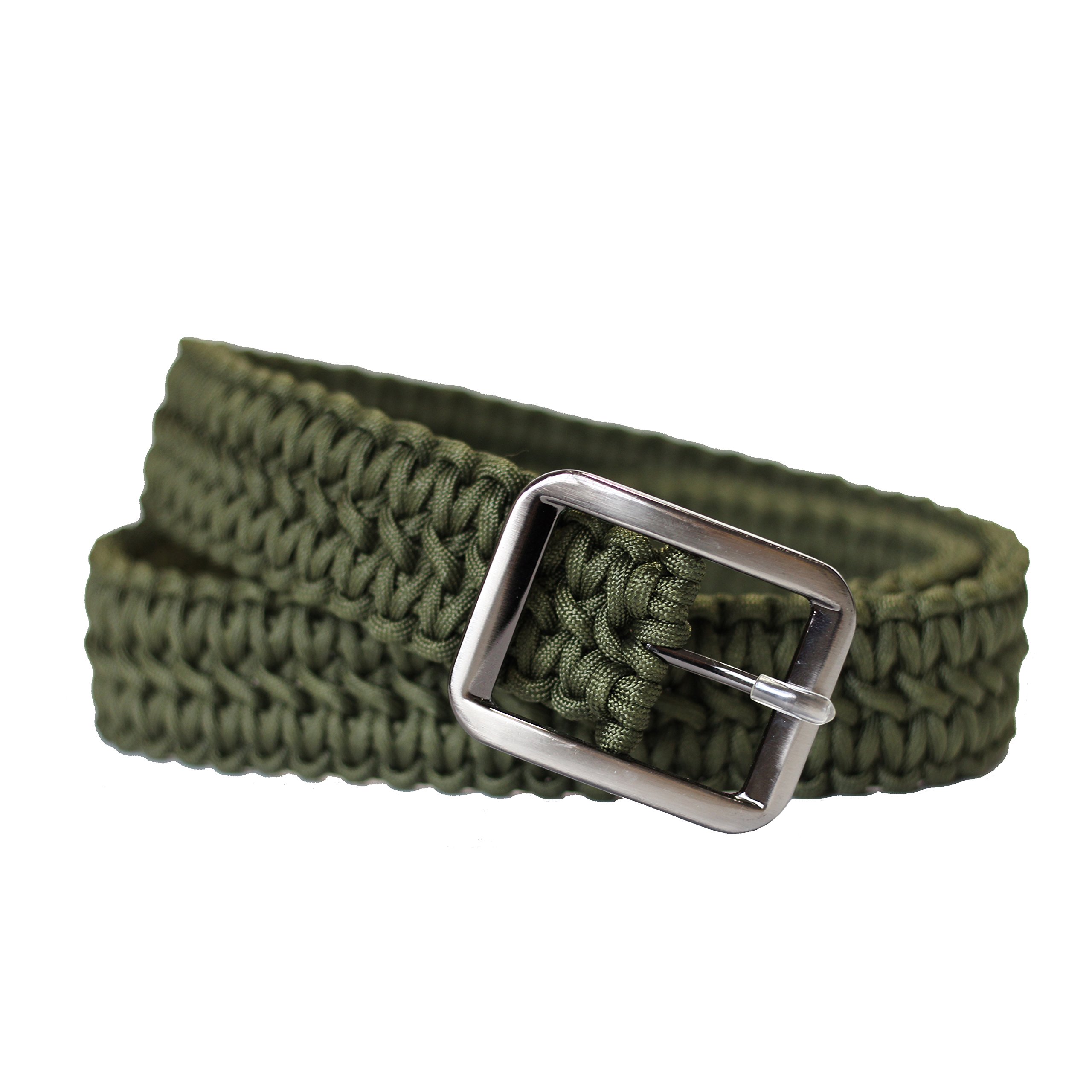 Outdoor Survival 550 Paracord Belt with Strong Metal Buckle for Men