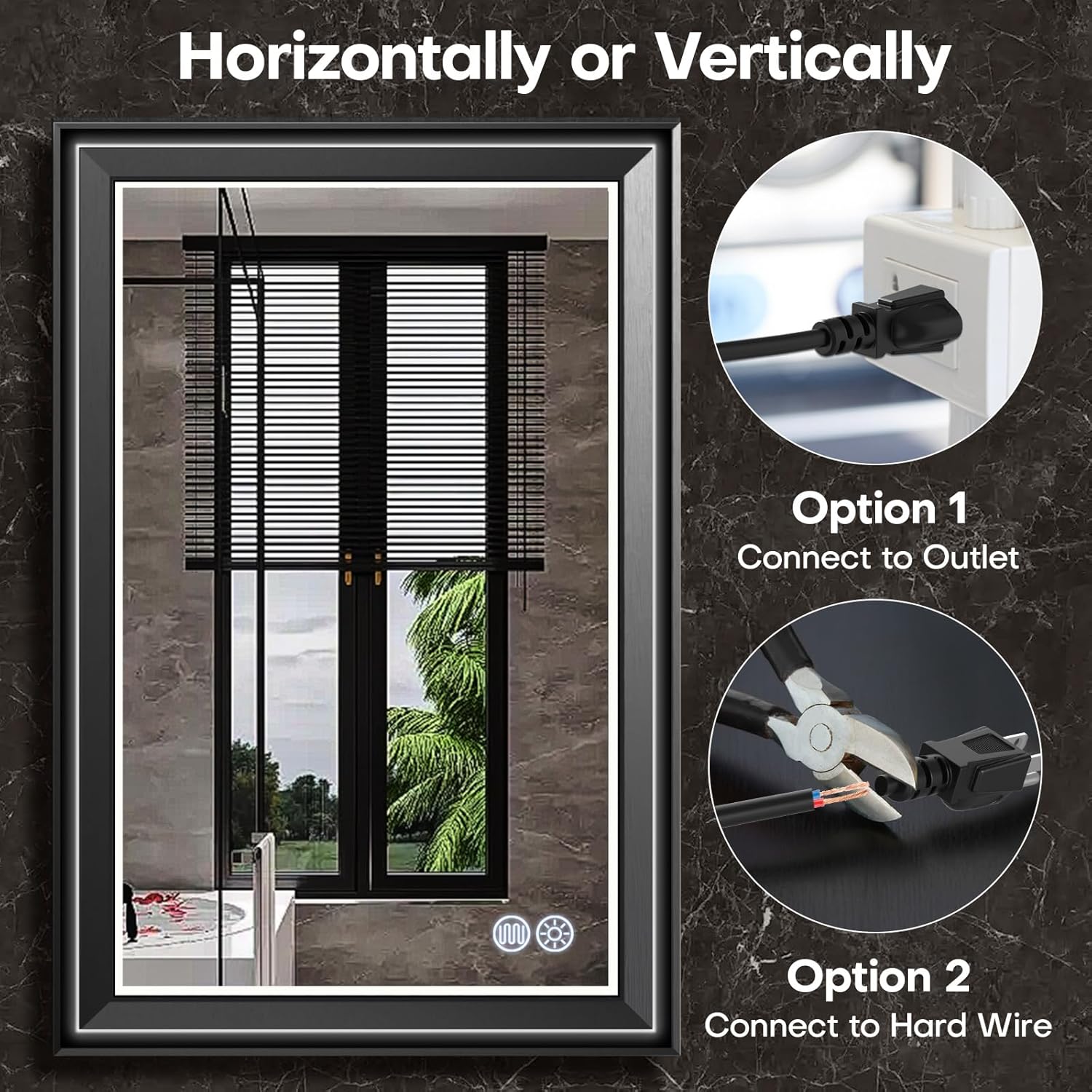 Memobarco LED Bathroom Mirror Installation Options