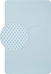 Dream On Me Snuggles Extra Firm Fiber Portable and Mini Crib Mattress in Blue Mist, Greenguard Gold Certified, Soft Breathable Mesh Cover, Lightweight Baby Mattresses for Cribs
