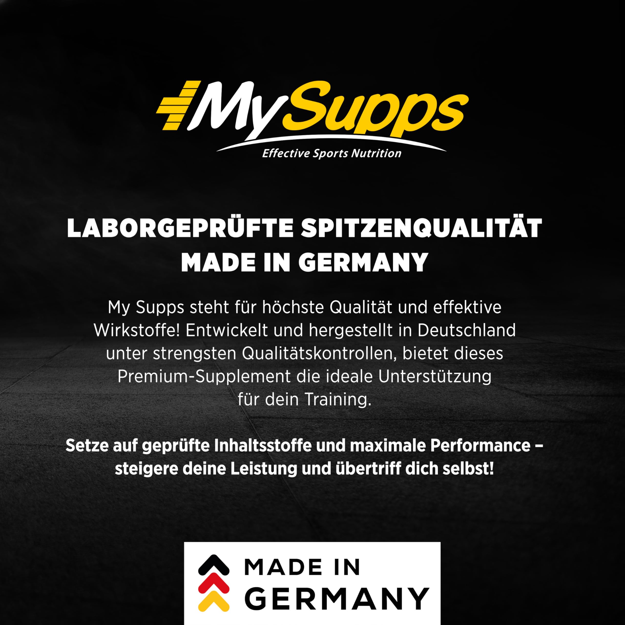 My Supps Glucosamin Pulver 1000g – 100 % reines Glucosamin-HCL – hochdosiert & ohne Zusätze – Hydrochlorid für tägliche Ergänzung – HCL-Pulver in Premiumqualität – Made in Germany
