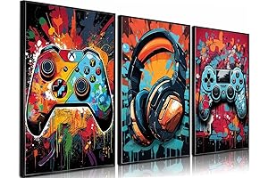 Cool Gaming Wall Art for Kids - 3 Pcs