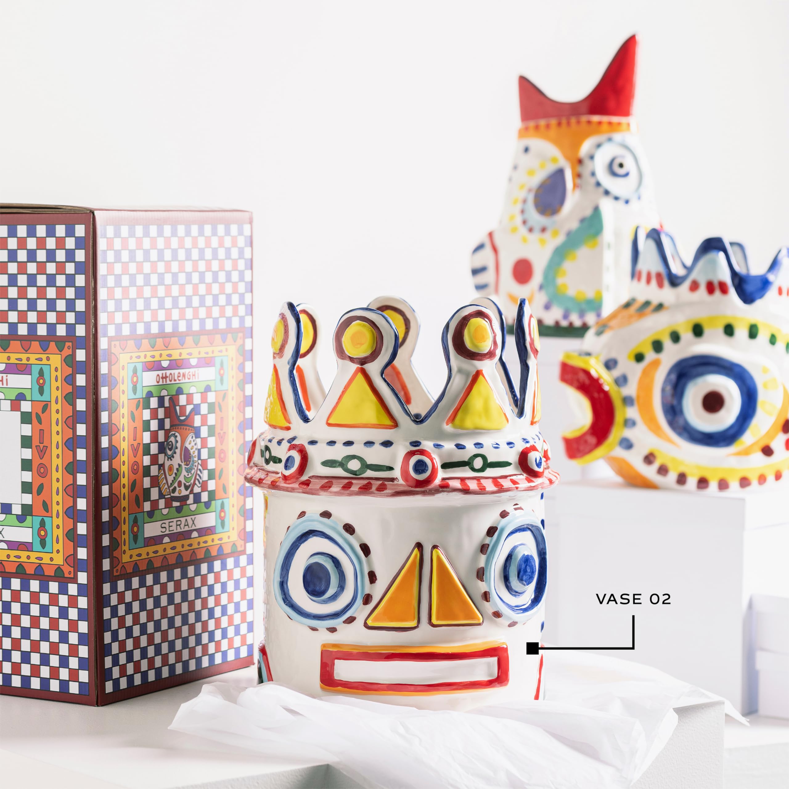 Serax VASE 02 Mix SIZILIEN-Ottolenghi D 27 H 34,5 cm