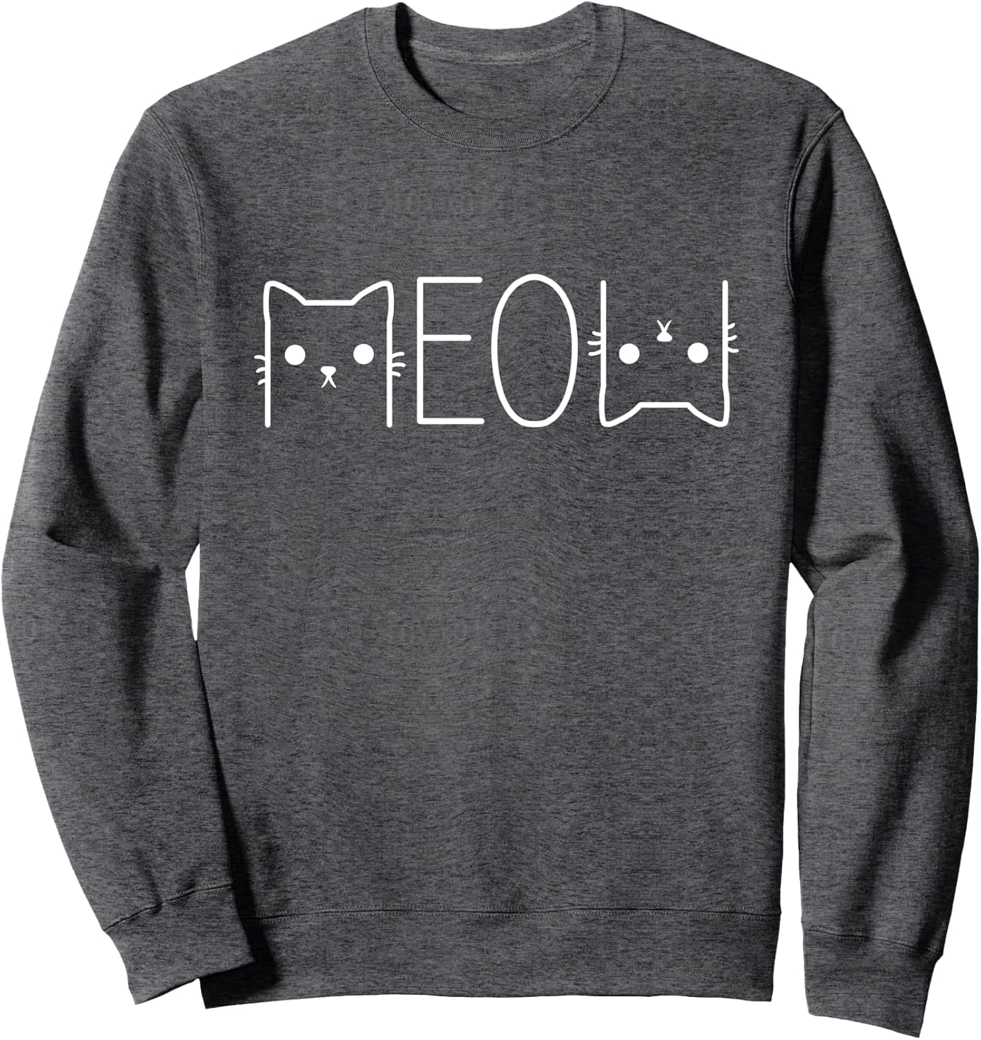 Funny Meow Graphic merch Casual Cat Lover Cute Cat meme Sweatshirt