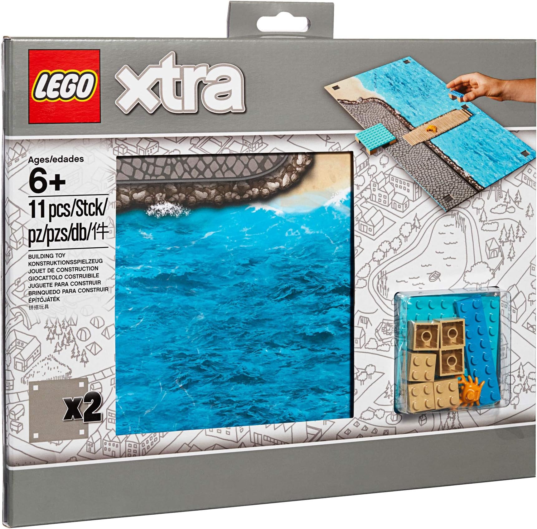 LEGO Sea Playmat - Catch some sun, sand and surf at the seaside!