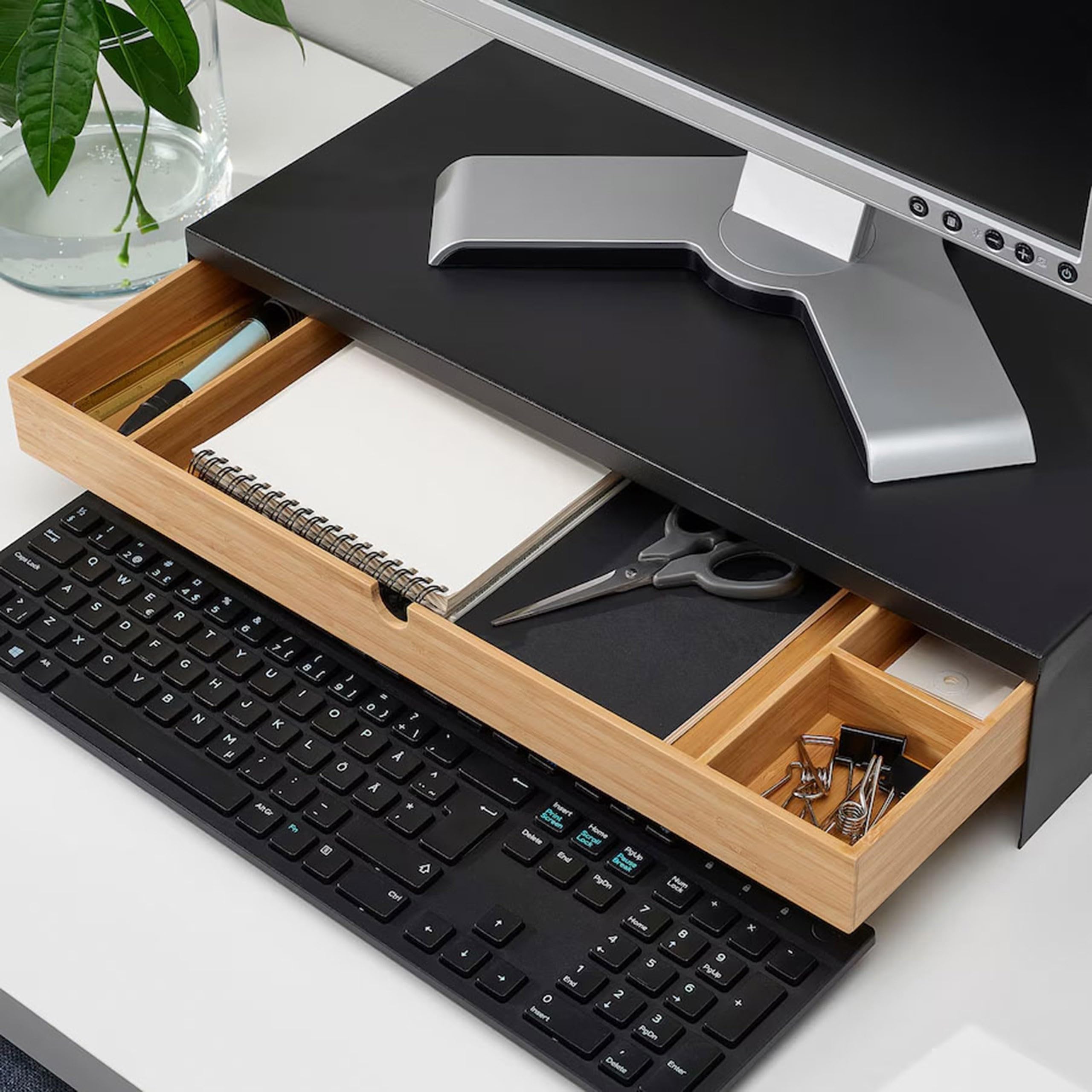 sarcia.eu ELLOVEN Supporto per monitor con cassetto, antracite