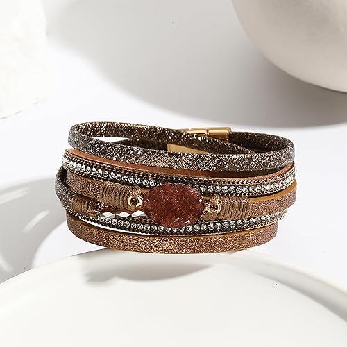 Miniatura 2 de Long tiantian Pulseras para mujer, joyería bohemia occidental de moda para mujer, de cuero, apilables, pulseras para mujer, pulseras para mujer,