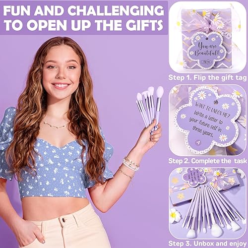 Miniatura 5 de Regalos de Navidad para adolescentes y adolescentes  8 cestas de regalo de cumpleaños para adolescentes y niñas, cosas de moda con divertidas