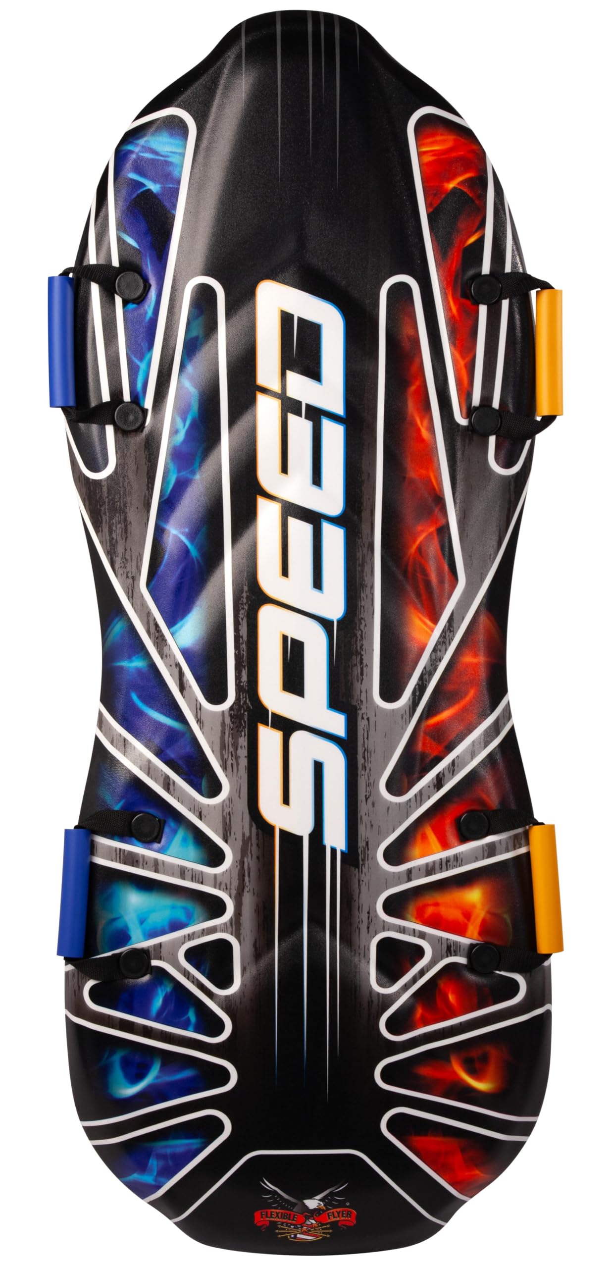 Flexible Flyer Premium 50-Inch 2-Person Snow Sled for Kids and Adults. Large EPS Foam Toboggan Bobsled. Winter Luge Sledding Slide