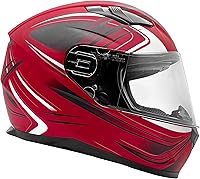 Vista 4 de Typhoon - Casco de motocicleta de cara completa para adultos con protección solar desplegable certificado DOT