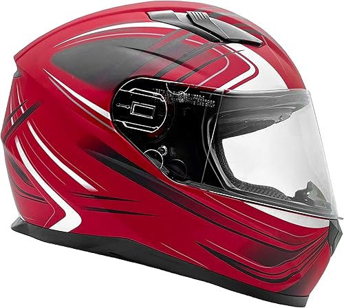 Miniatura 10 de Typhoon - Casco de motocicleta de cara completa para adultos con protección solar desplegable certificado DOT