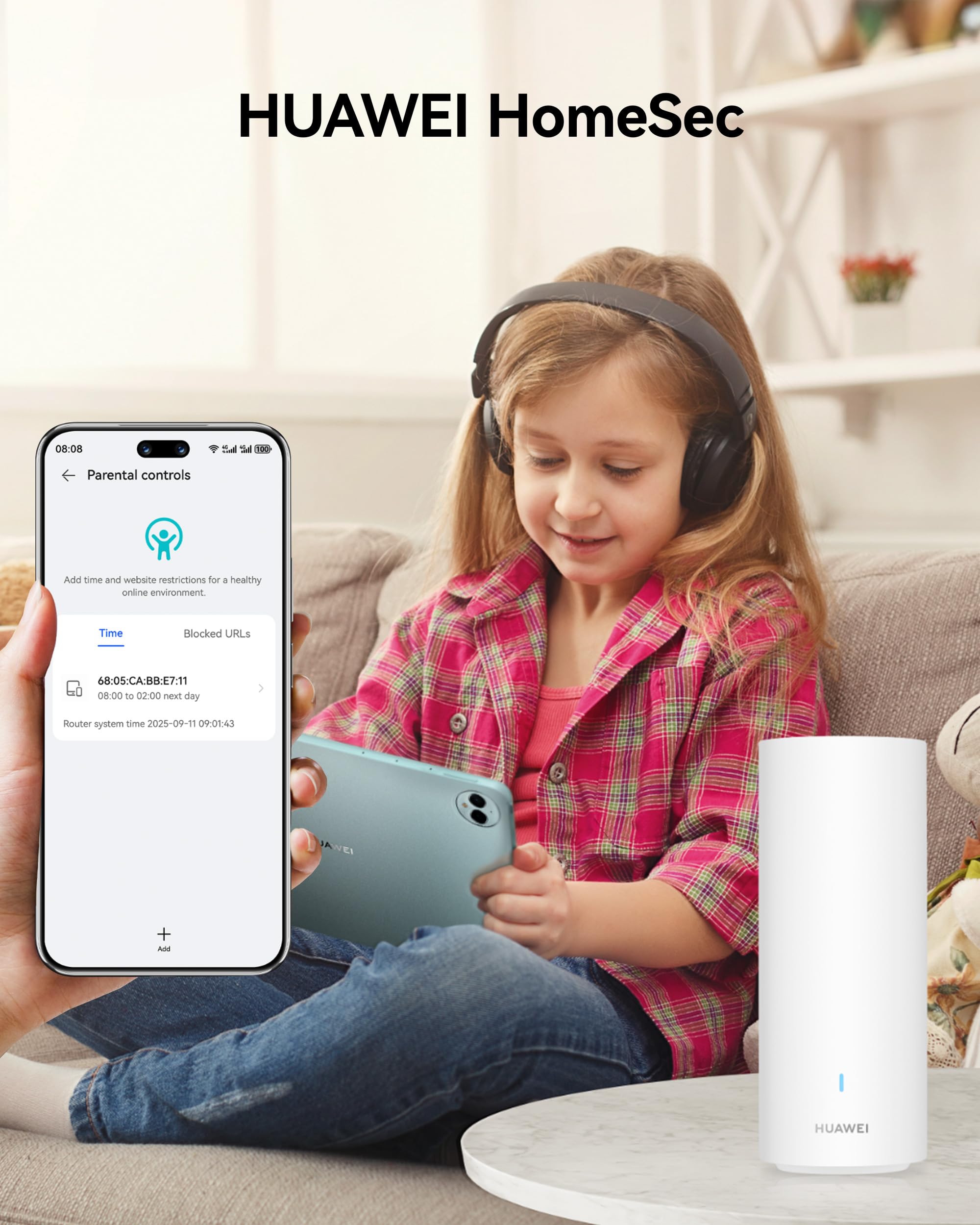 HUAWEI WiFi Mesh 3+ Router Wi-Fi 6 AX3000 Banda Doble, Wi-Fi para Todo Hogar, más de 250 Conexiones de Dispositivos, Penetración en Pared, Control Parental, Garantía de 42 Meses, Blanco, Paquete de 3