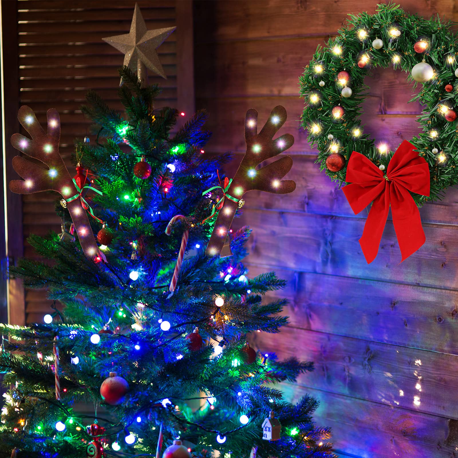 Générique Lumières De Noël Pour Voitures,Avec Grelots Et Nez