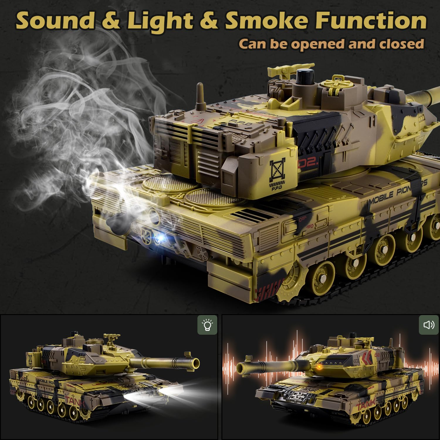 Snapklik.com : 1/24 RC Tank That Shoot For Kids -2.4Ghz Remote Control ...
