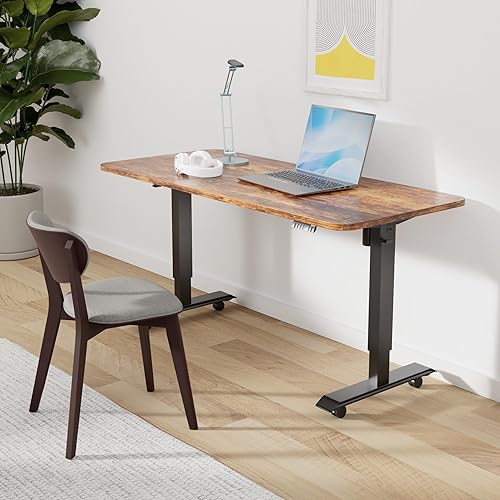 Miniatura 2 de Monomi Escritorio Eléctrico de Pie de 55 Pulgadas, Escritorio Ajustable en Altura para Oficina en Casa, para Sentarse o Estar de Pie, Mesa para