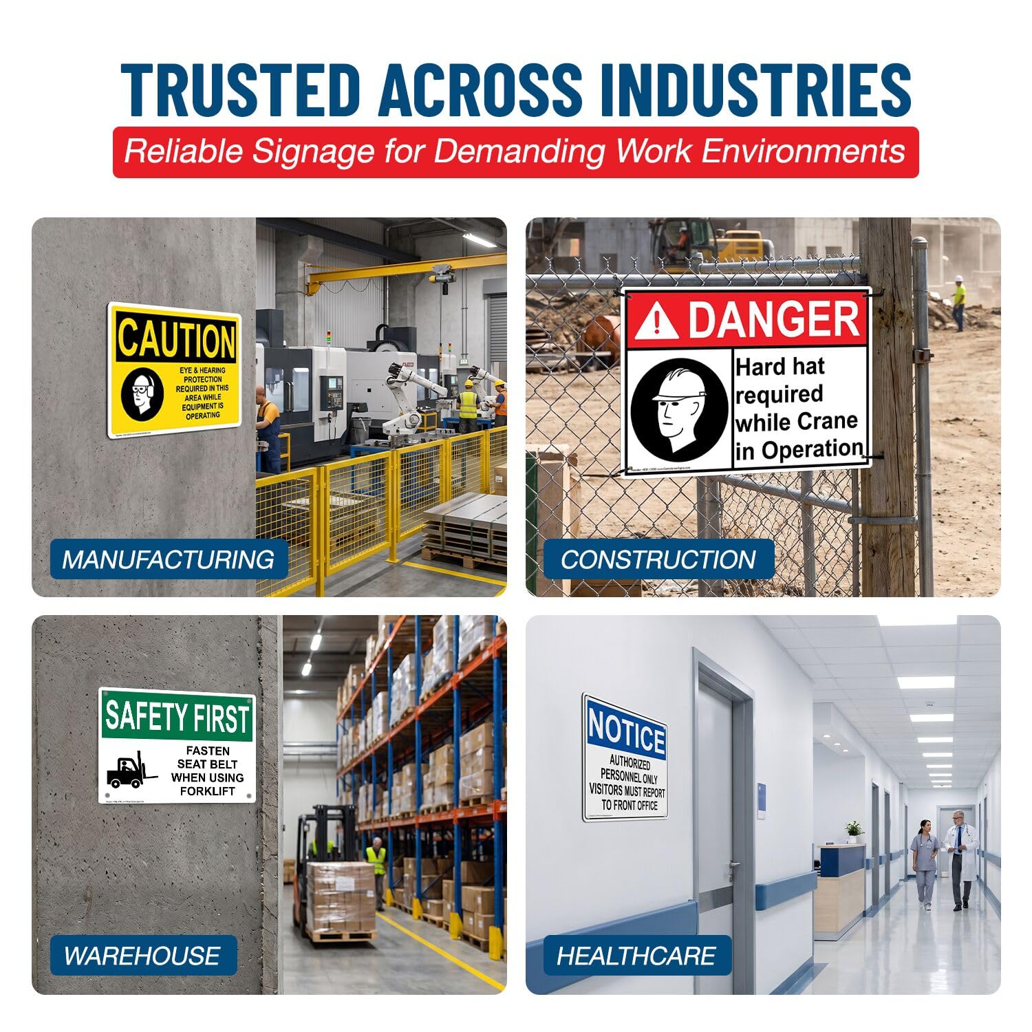 ComplianceSigns.com Standard Hand Signals Safety Label Decal, 10x7 in. Vinyl for Worksite — Amazon image 6