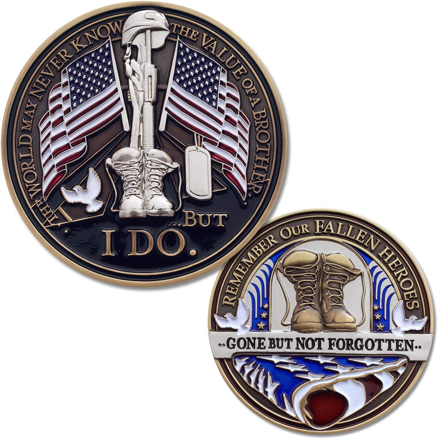 Fallen Hero Challenge Coin ยท Fallen Soldier Memorial Challenge Coin