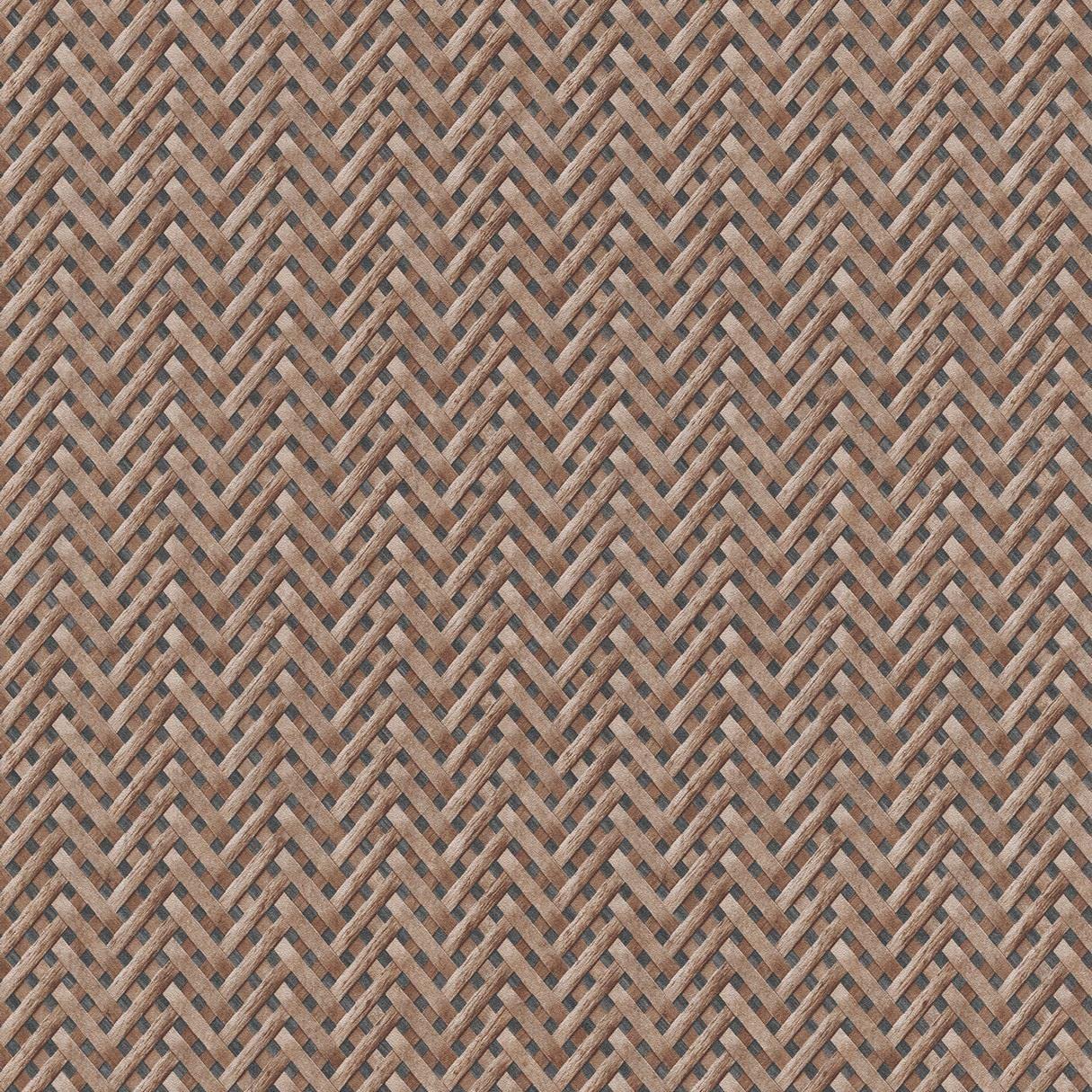 Non Woven Rattan Wood Effect Wallpaper - Paste The Wall Vinyl Modern Contemporary Wicker