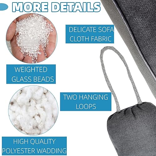 Miniatura 2 de Tope para puerta de 36 pulgadas de largo x 4 pulgadas de ancho, bloqueador de ruido pesado debajo de la puerta, bloqueador de corrientes de aire