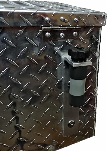 Miniatura 4 de Polaris Ranger and General Lock and Ride - Caja de herramientas de aluminio para ATV UTV de 24 pulgadas, color negro, ajuste universal