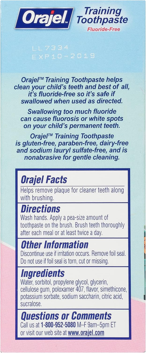 Orajel Toddler My Little Pony Training Toothpaste 1.5 oz. (Pack of 3)