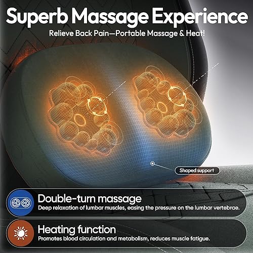 Miniatura 4 de Dowinx Silla de Juegos con Soporte Lumbar de Masaje Calefactado, Sillas de Tela Grandes y Altas para Adultos con Reposapiés, Silla de Juego de