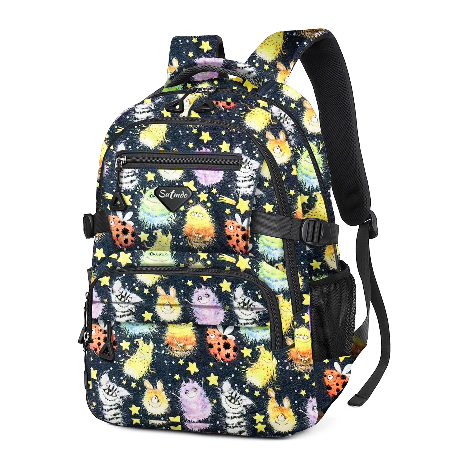 SUTMDO Casual Lightweight Backpacks for Boys & Girls, School Bookbags, 15 "Laptop Backpack, Travel Bag (212-gshou)