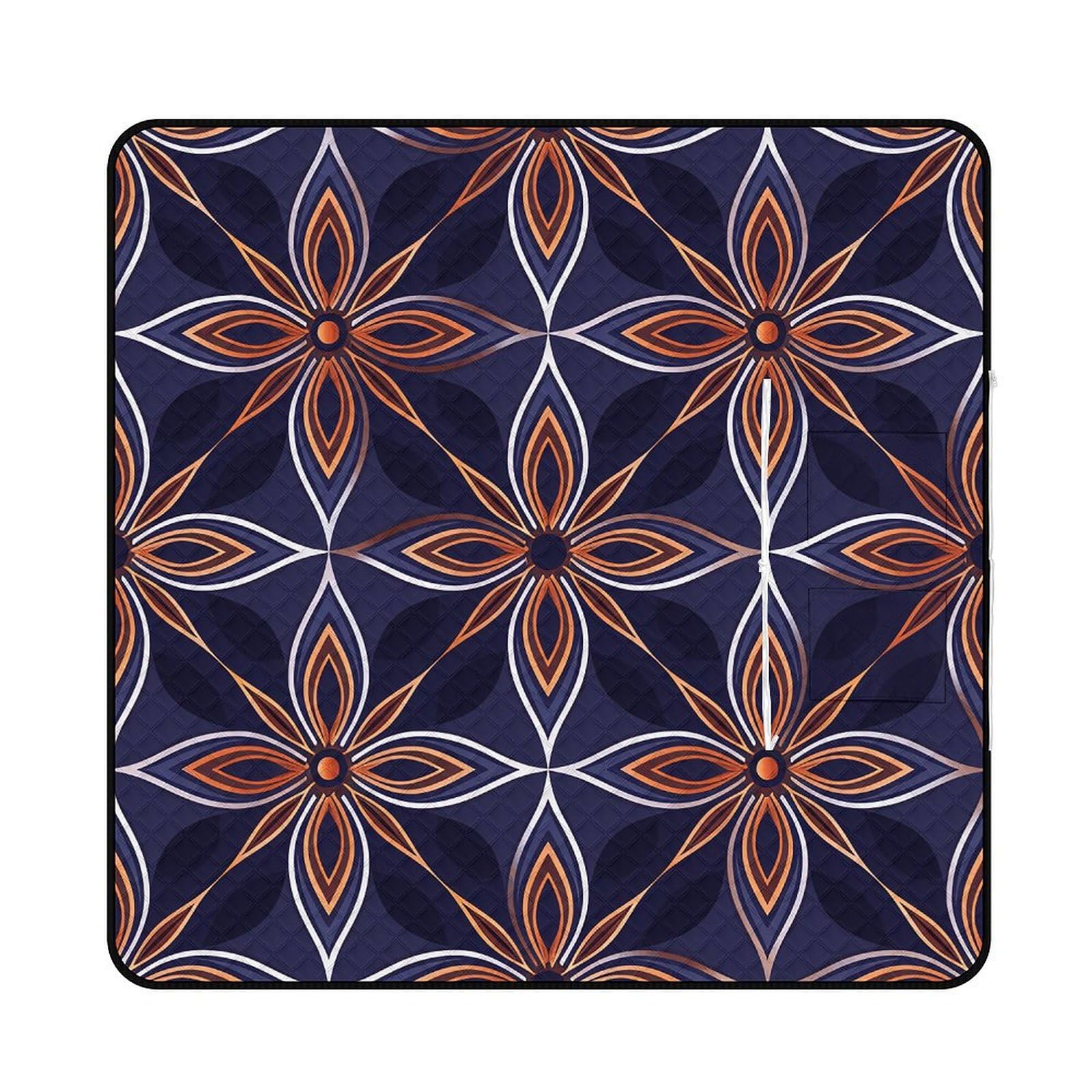Couverture de pique-nique imperméable bleu foncé pour vos sorties et camping en famille