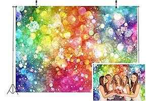 7x5ft Glitter Rainbow Backdrop