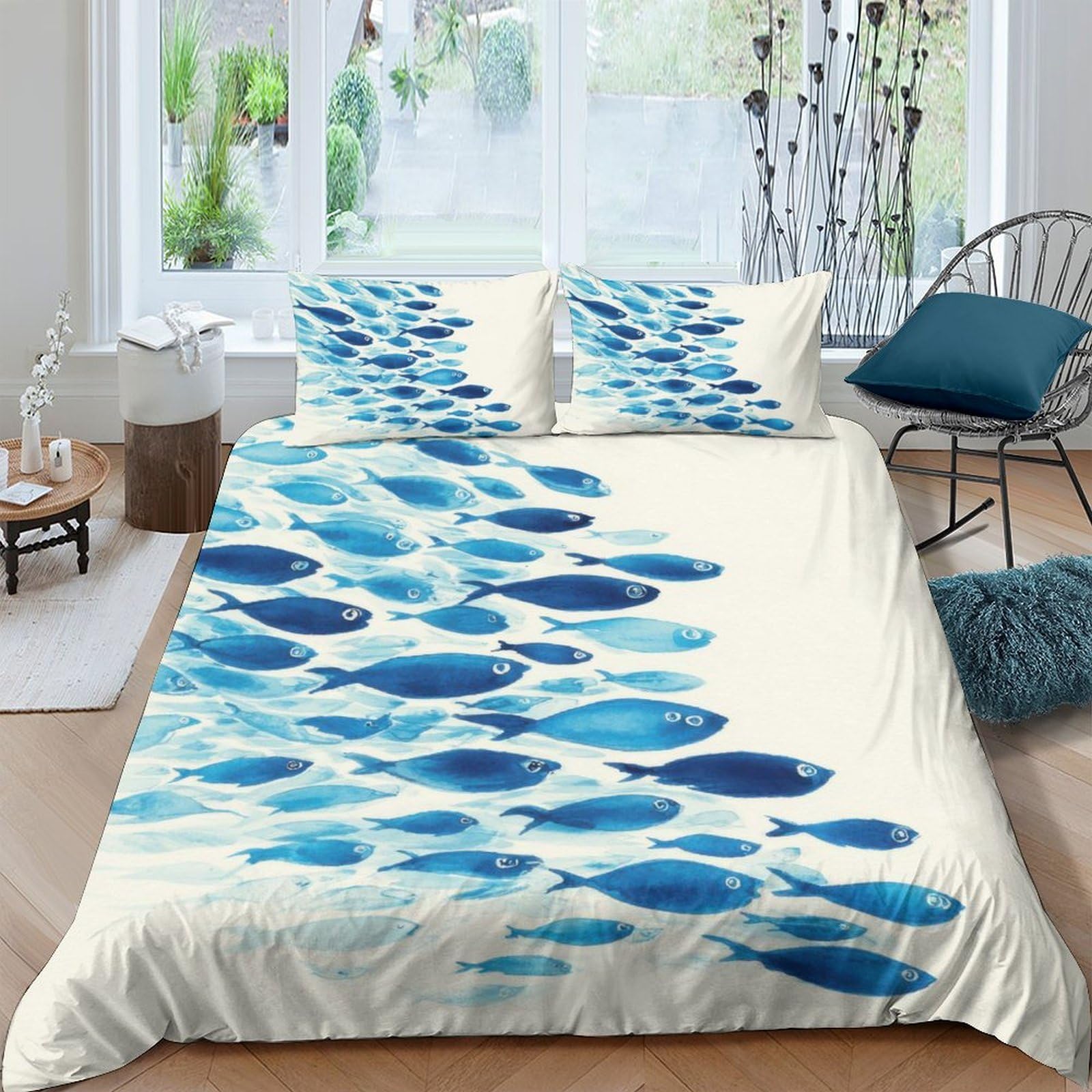 GPLZQXKJNH Galaxy Starry Sky Duvet Cover 3D Printed Microfiber Bedding Set with Hidden Zipper and Ties for Bedroom, Rental, Dorm Decor Single（135x200cm）