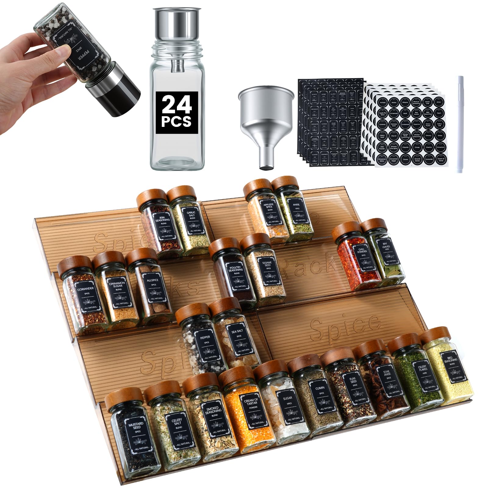 Agotglmi 2-Pack Spice Rack