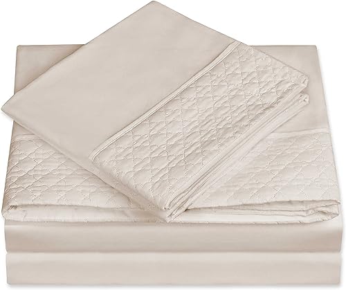 Elegant Comfort Luxury Best, - Juego de sábanas de 4 piezas suave y acogedor, calidad egipcia de 1500 hilos, diseño acolchado en sábanas planas y