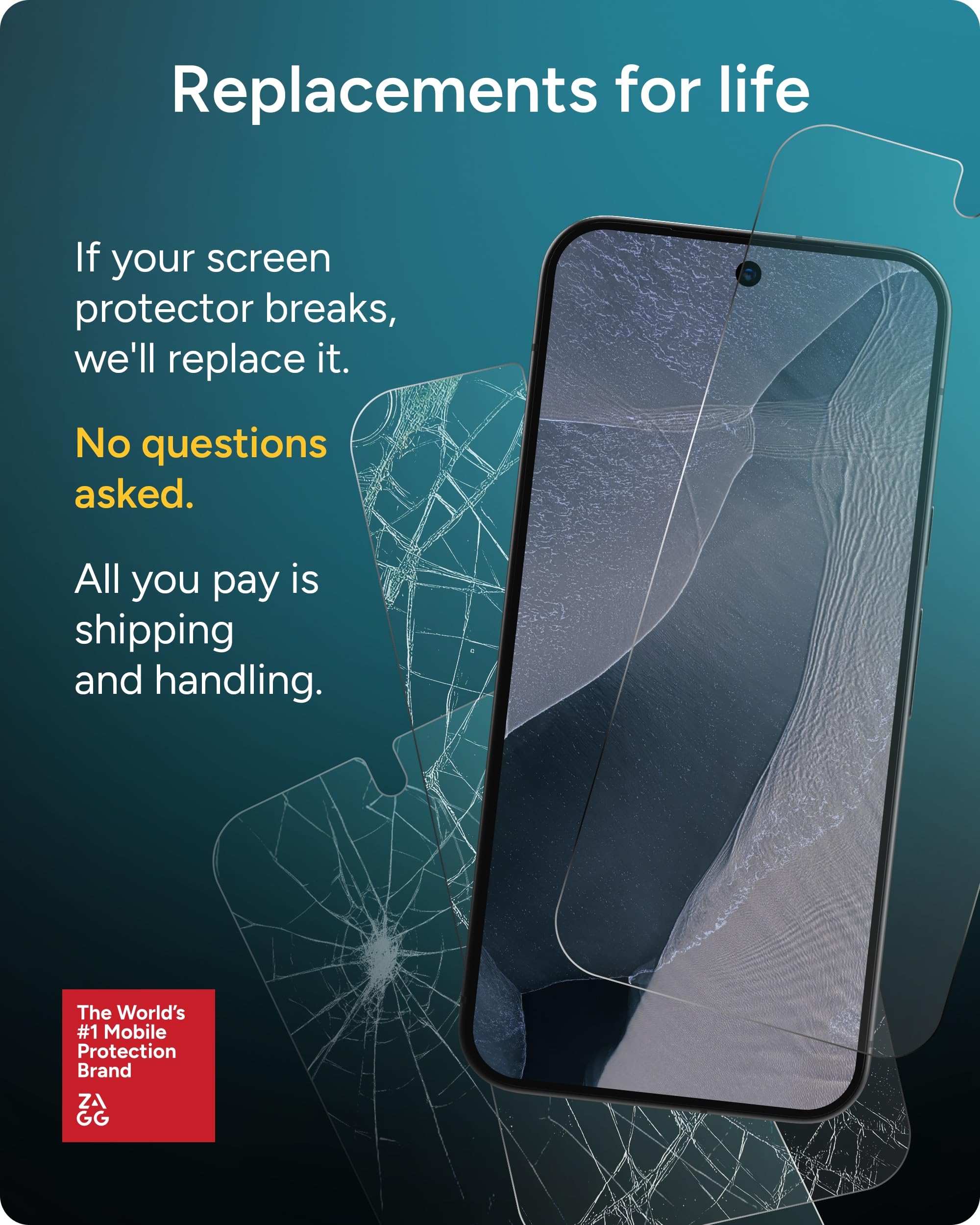 ZAGG Glass Elite Privacy - Pellicola protettiva per Google Pixel 11 / Pixel | InvisibleShield, protezione dagli urti in vetro temperato, filtro privacy a 2 vie, anti-impronte, facile installazione