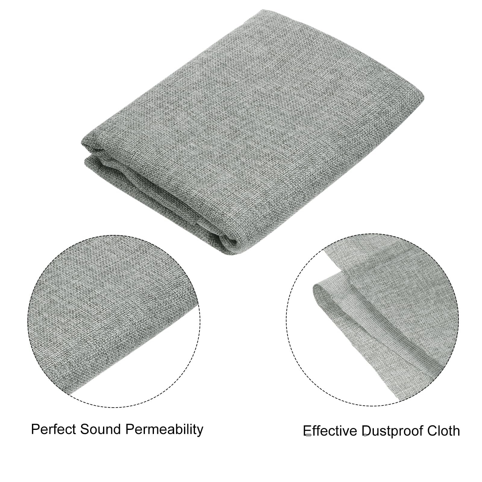 QUARKZMAN Lautsprecher Stoff Mesh - 35x150cm Kamel Farbe Für Boxen & Möbel