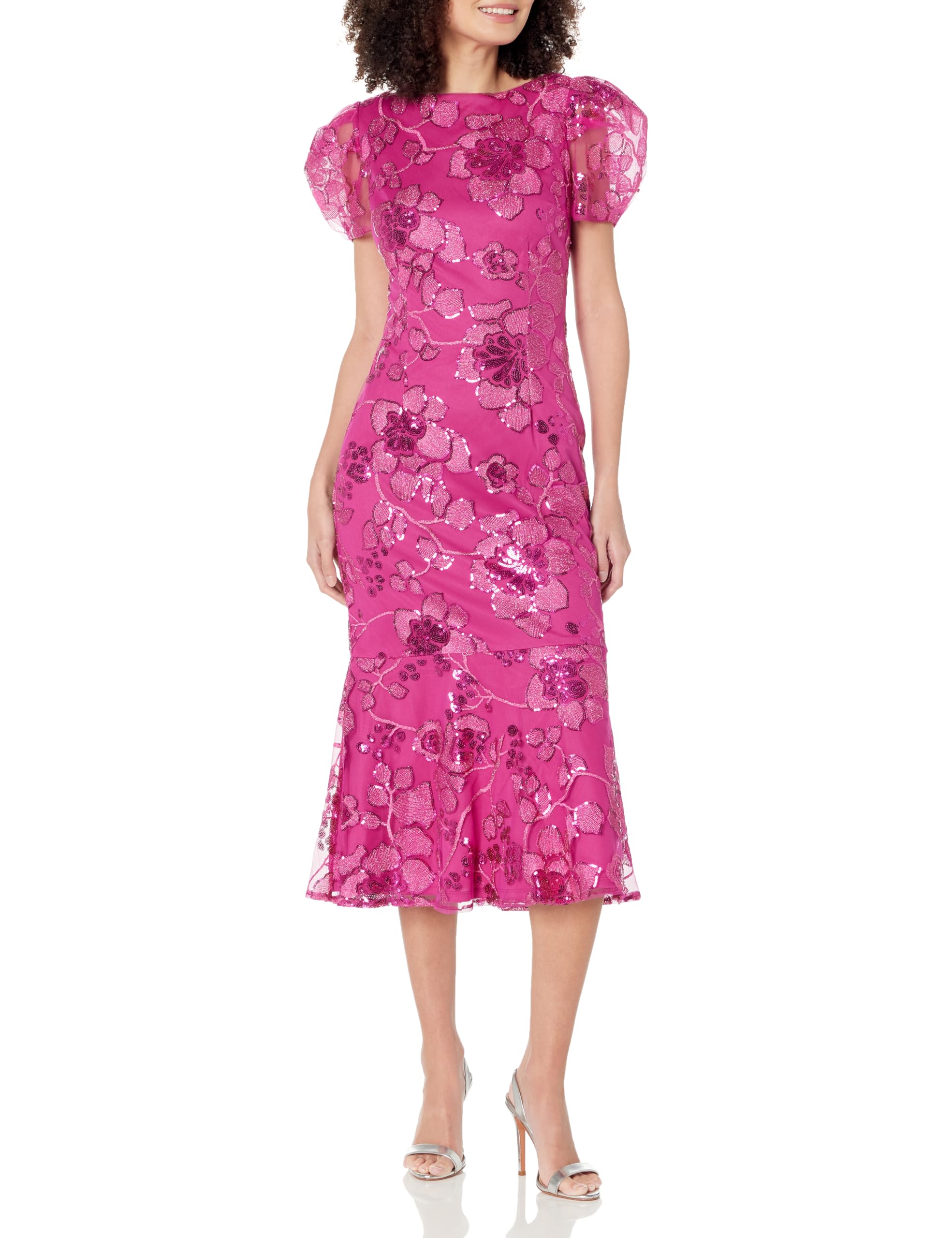 JS CollectionsWomen's Ayla Pleated Sleeve Cocktail