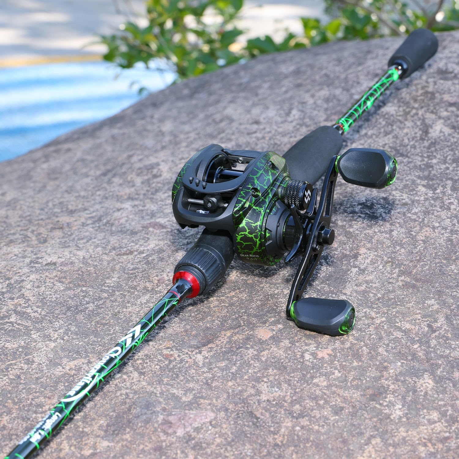 Sougayilang Fishing Rod Combo, Baitcasting&Spinning Reel with IM6 Graphite Blank Rods