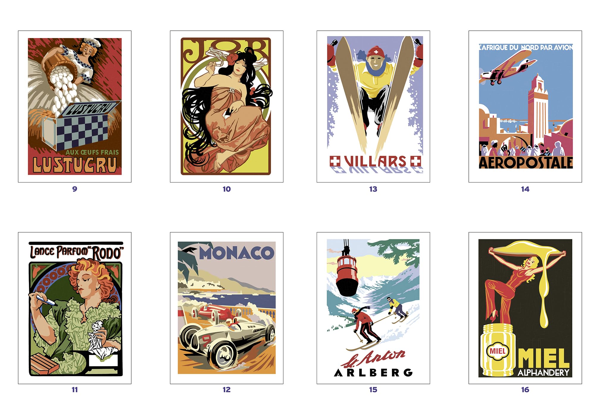 Coloriages mystères - Affiches de pub