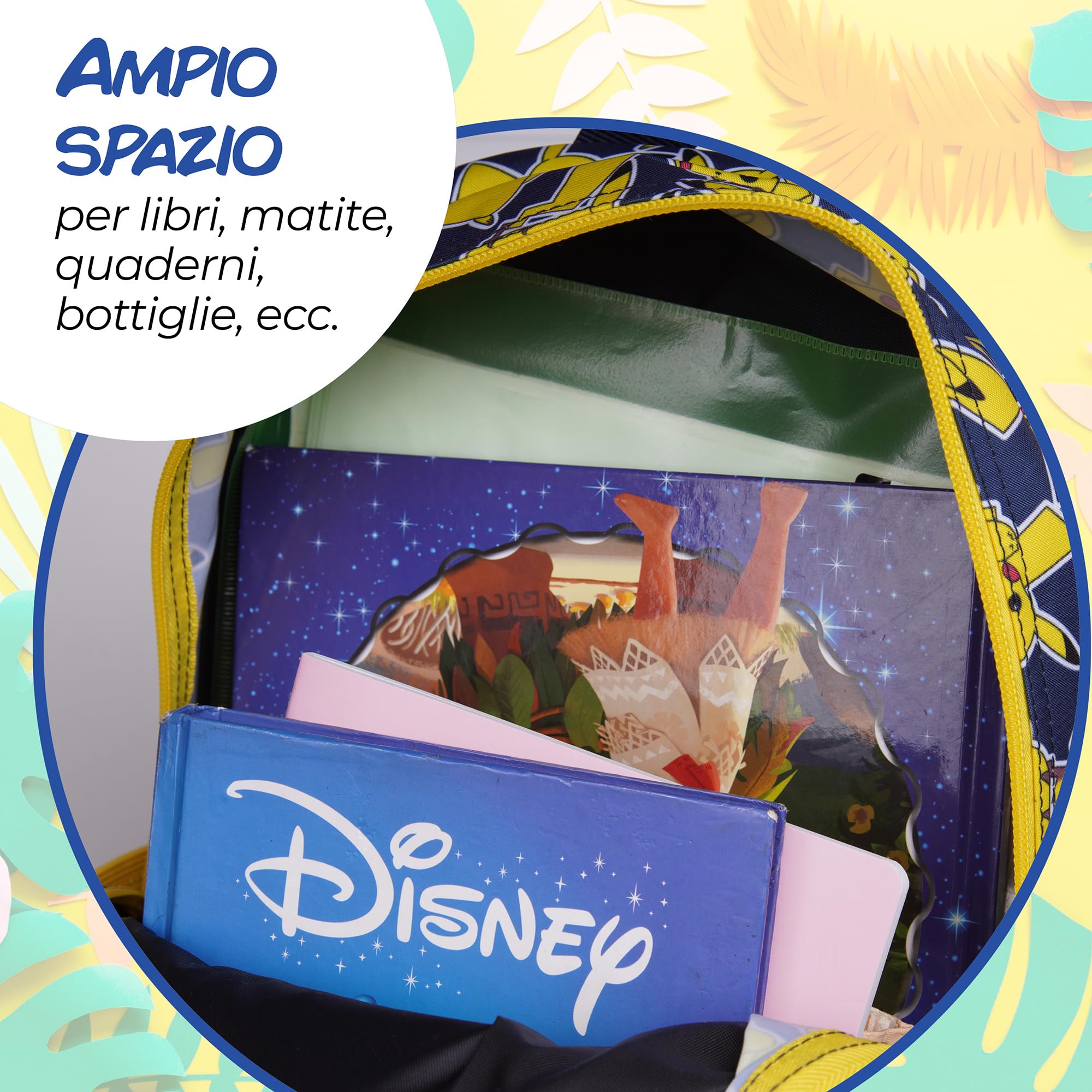 Pokémon - Zaino per bambini - Cartella per bambini materni CP primaria - Borsa scuola - Pikachu Idea Regalo, Nero, 5-10 ans, Stile di vita (Blu)