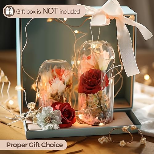 Miniatura 9 de ComSaf Juego de 3 jarrones de flores pequeños, jarrones de cristal a granel, jarrones transparentes para flor, centro de mesa de decoración del