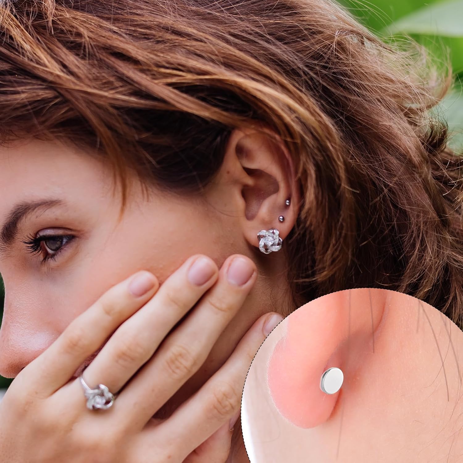 20 Pcs Flat Earrings Back for Stud, Stainless Steel Screw on Earrings Back, 2mm Earring Backs Replacement for Women Men Dainty Push Pin Cartilage Earring (0.8mm Hole) - Image 4