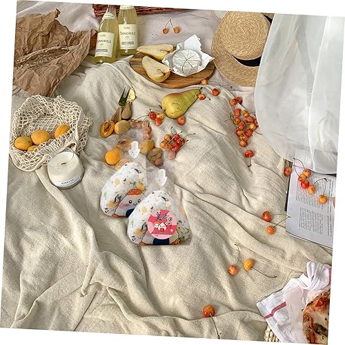 Miniatura 2 de 100 unids triangulares onigiri envoltorios molde de envoltura de sushi dropshipping estilo japonés bolsa de embalaje japonesa desechable onigiri