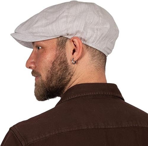 Gorra de verano de algodón de 8 paneles para hombres y mujeres, sombrero clásico de panadero vintage