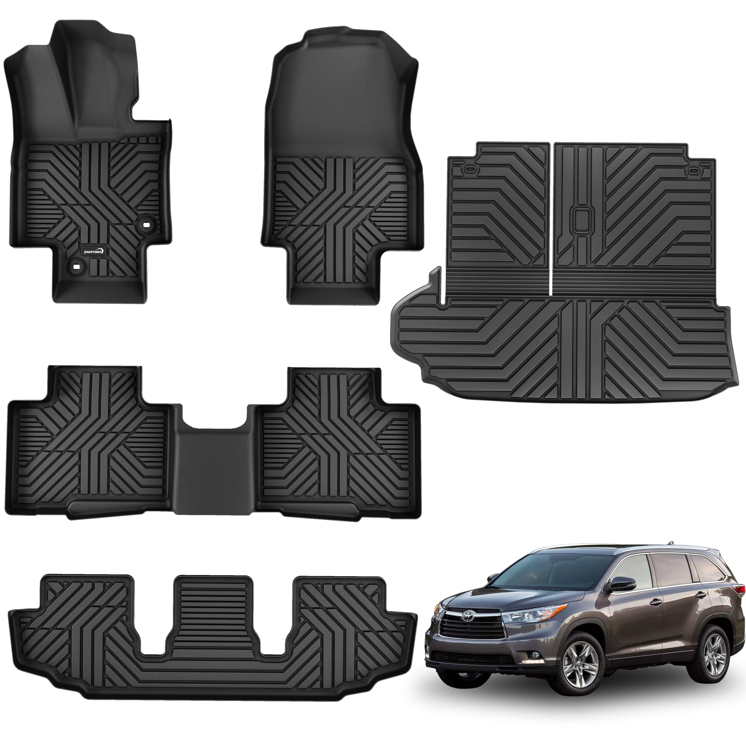 Partzer All-Weather Floor Mats (Highlander 2020–2025)