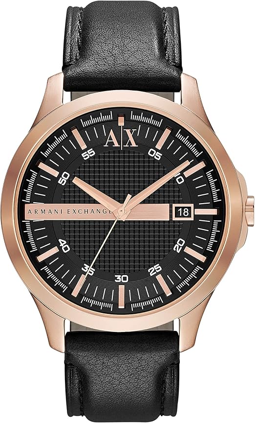 armani gold and black watch