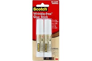 Scotch Roll-On Glue Stick for Wrinkle-Free Photo Mounting, 2 Pack
