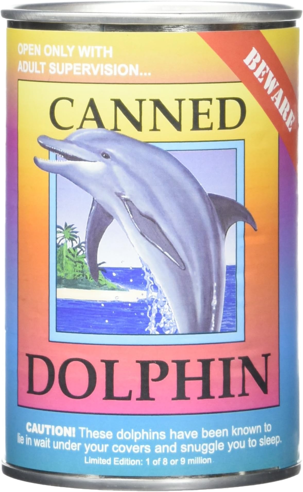 Canned Critters Stuffed Animal: Dolphin 6"