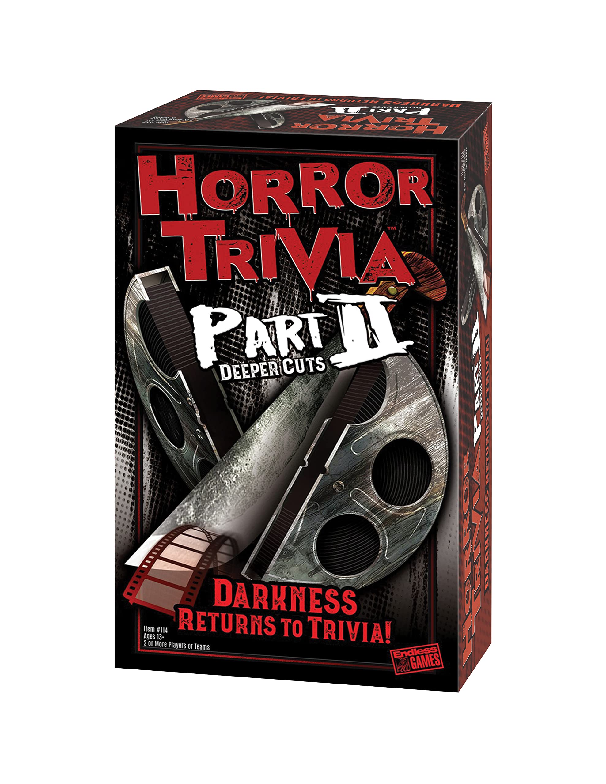 Endless Games Horror Trivia Part II by Goliath - Includes 300 New Trivia Questions! for 2 or More Players, Ages 13 and up!