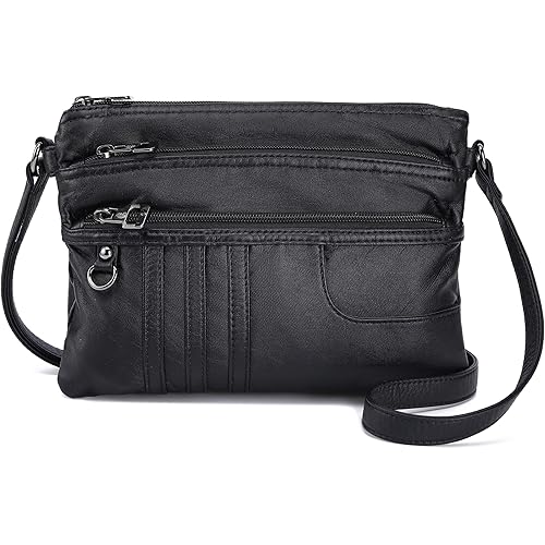 MINICAT Treble Pockets Small Crossbody Purse Cell Phone Purse Shoulder Bags for Women