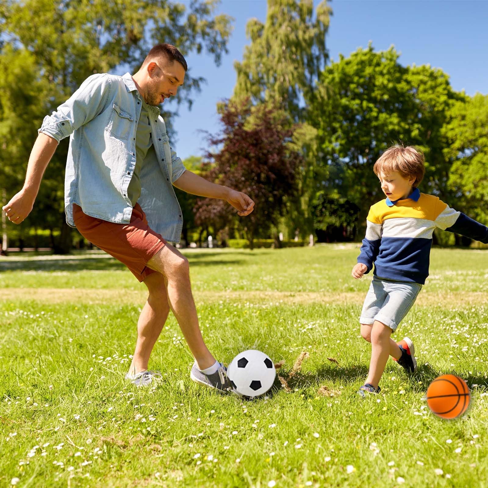 VETGI Toddler & Little Kids Basketball, 5" Mini Basketball w/Pump, Small Inflatable Balls for Boys and Toddler, Indoor Outdoor Basketball Set, Safe PVC Basketball for Kids Age 3 4 5 6 7 8 - Image 4