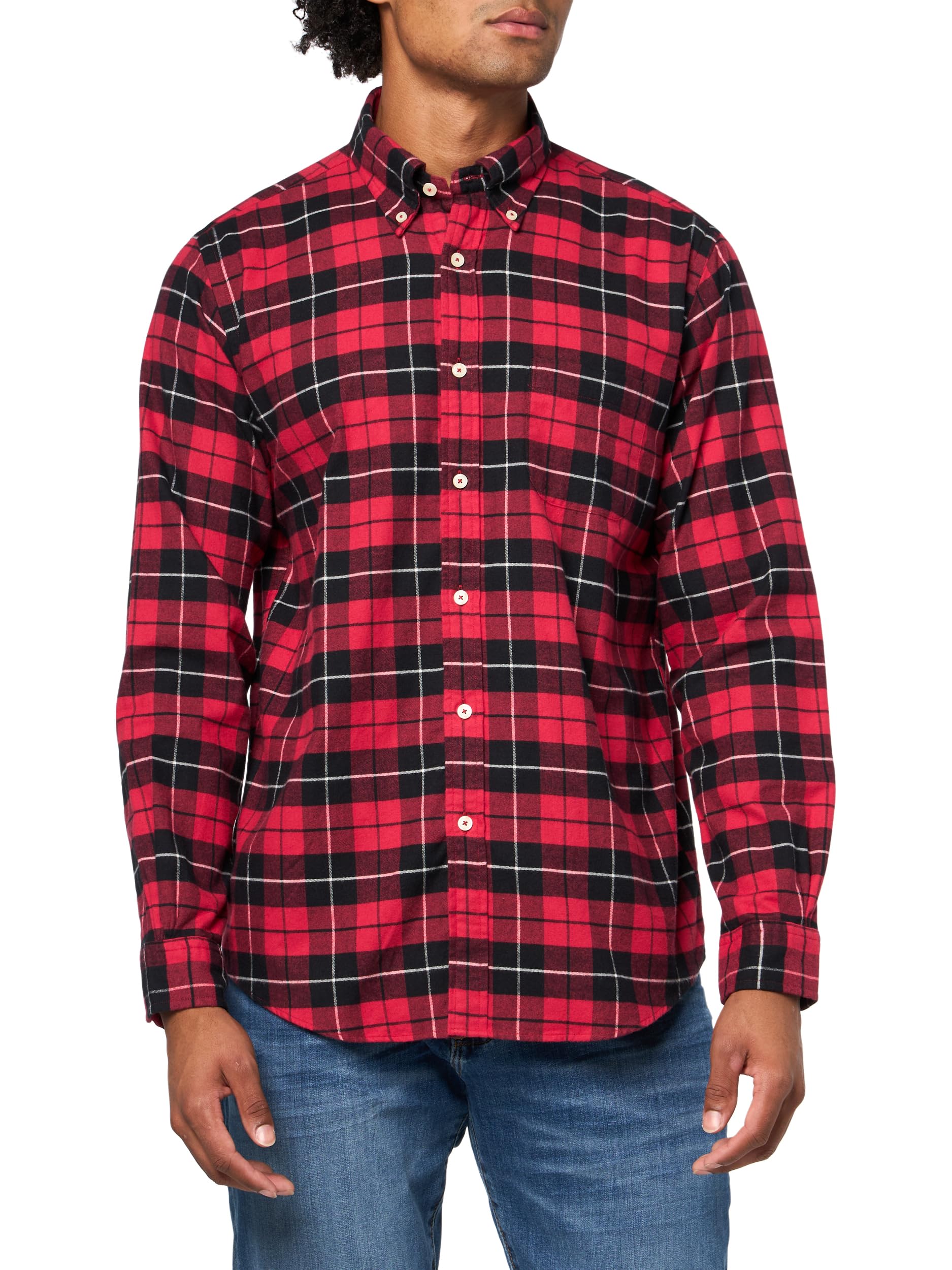 

                                                    Brooks Brothers Men's Long-Sleeve Flannel Sport Sh