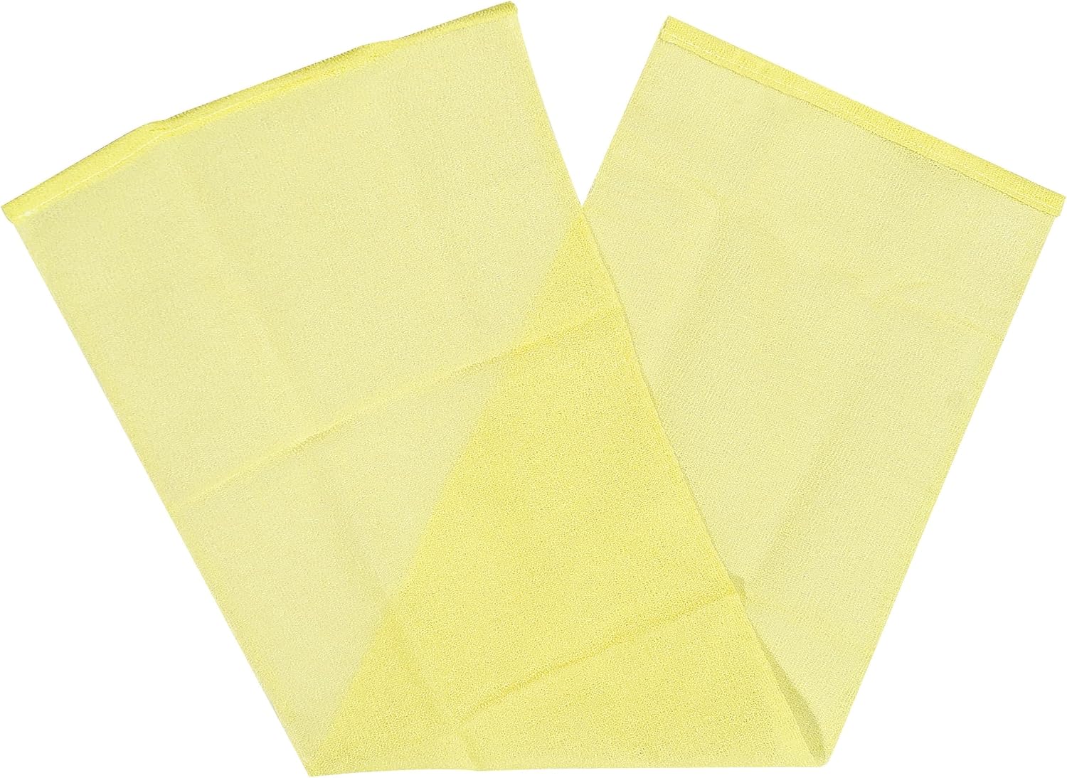 Salux Nylon Japanese Beauty Skin Bath Wash Cloth/Towel Yellow 1 Count